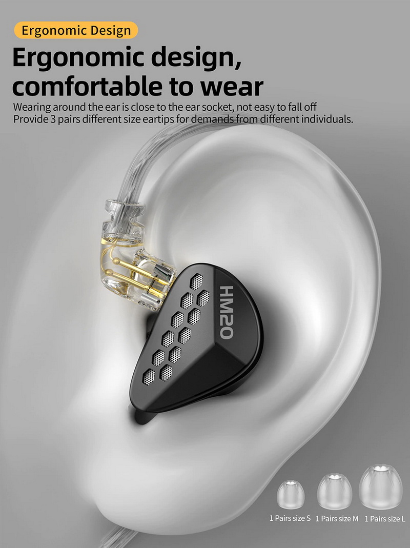 ขาย CCA HM20 หูฟัง Hybrid 8 ไดรเวอร์ 7BA+1DD ซาวสเตจกว้าง ประกันศูนย์ไทย