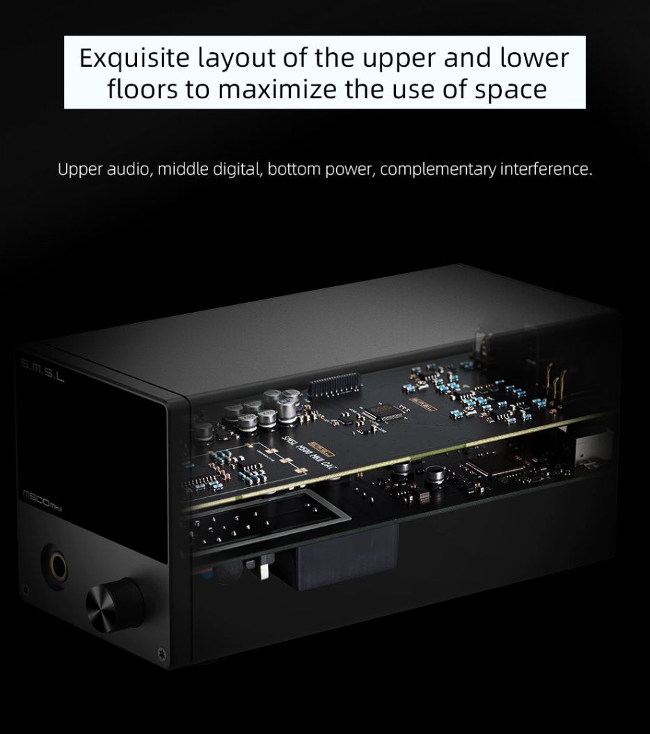 SMSL M500 MKii Bluetooth DAC& แบบตั้งโต๊ะ รองรับ MQA ประกันศูนย์ไทย