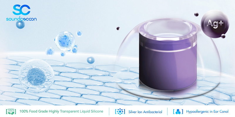 Rose Soundcocoon จุกหูฟังซิลิโคนเหลวสำหรับ IEM เพิ่มเสียงเบสและเสียงแหลมให้ชัดเจน 1 แพค 4 คู่