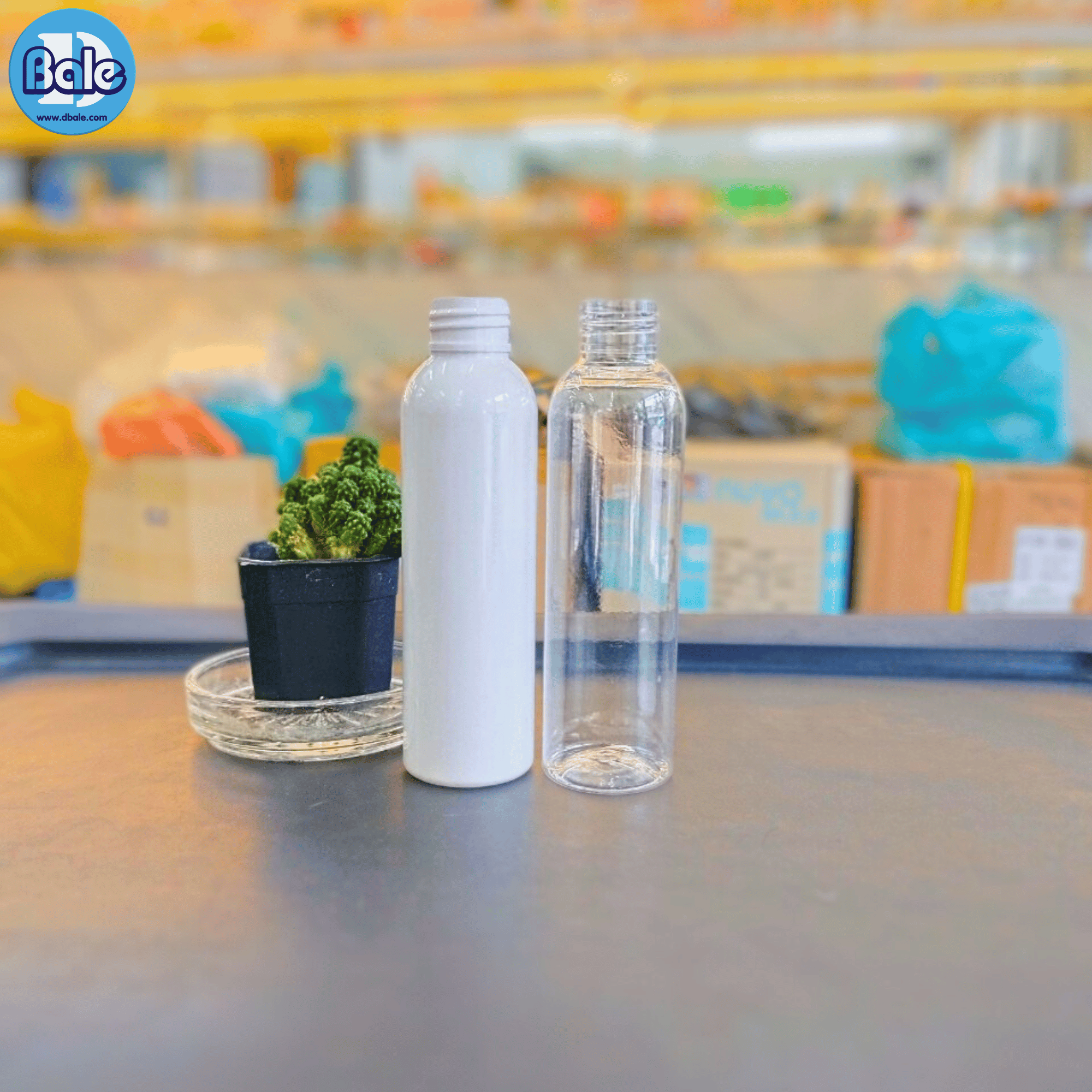 PET-003 120ml. ขวดพลาสติกPet กลม