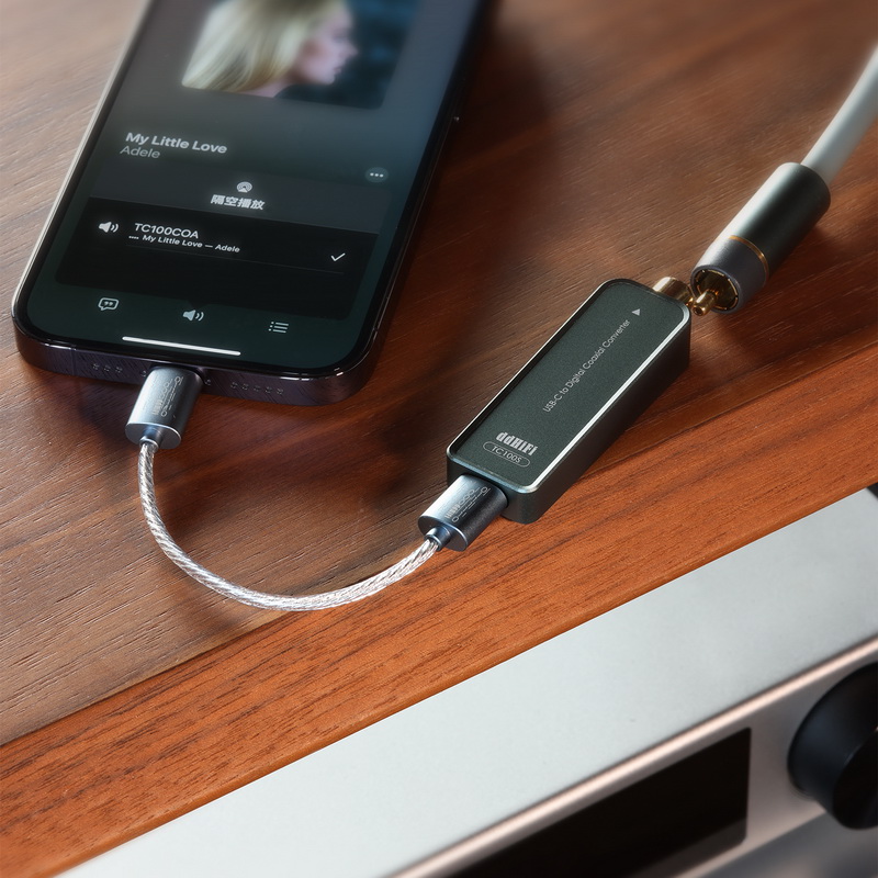 DD TC100S อินเทอร์เฟซดิจิตอล TypeC เป็น RCA Coaxial