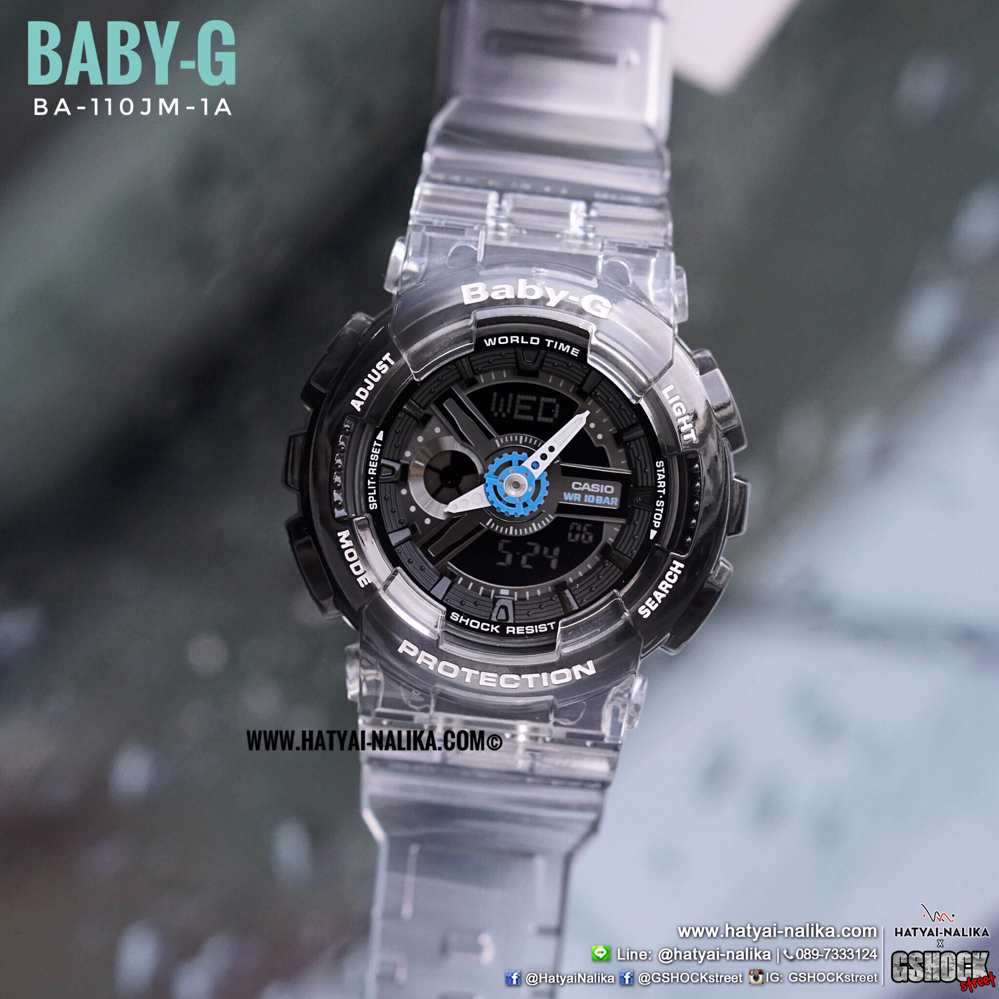 นาฬิกา Casio Baby-G BA-110JM Jelly Marine series รุ่น BA-110JM-1A ของแท้ รับประกัน1ปี