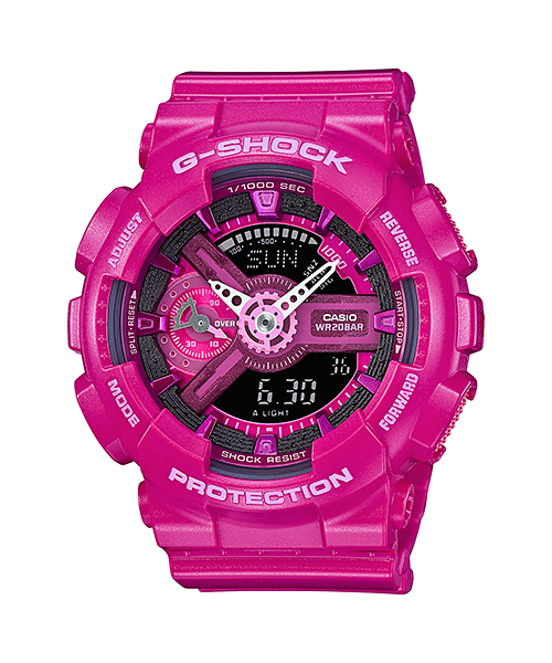 นาฬิกา Casio G-Shock S-Series Multi Shade of Pink Collection รุ่น GMA-S110MP-4A3 (สีชมพู shocking pink) ของแท้ รับประกัน1ปี