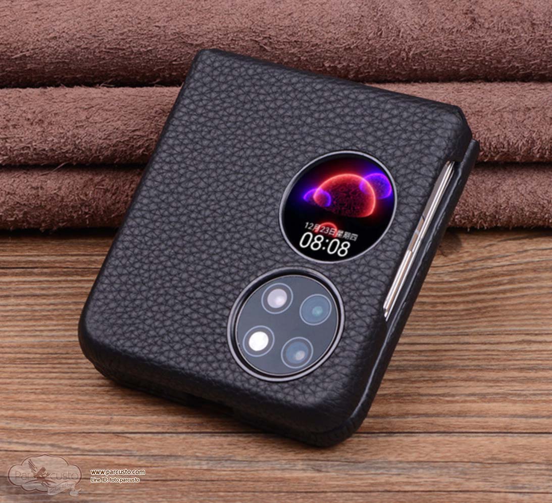 เคสหนังแท้ Huawei P50 Pocket จาก Jinhao [Pre-order]