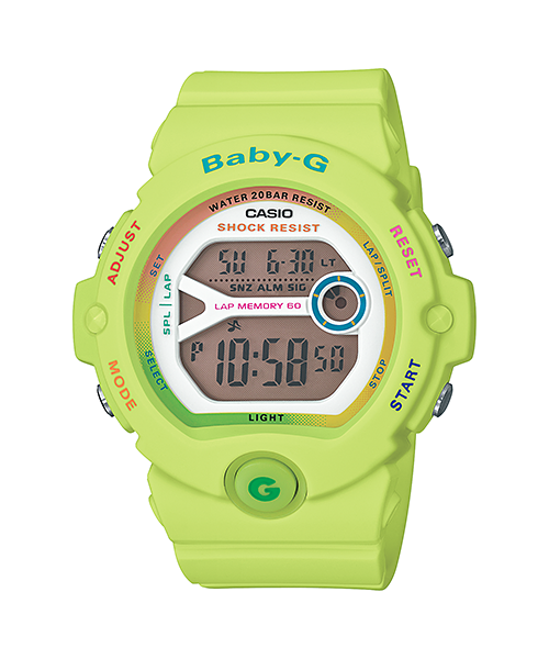 นาฬิกา คาสิโอ Casio Baby-G for Runner Vivid PopColor series รุ่น BG-6903-3 สีเขียวมะนาว ใหม่ล่าสุด!!