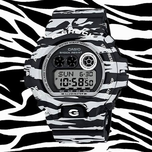 นาฬิกา Casio G-SHOCK Limited white and black tiger camo รุ่น GD-X6900BW-1 “Tiger Camo” ของแท้ รับประกัน1ปี