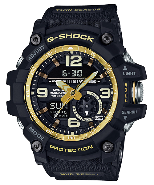 นาฬิกา Casio G-Shock MUDMASTER Twin Sensor Vintage Black&Gold series รุ่น GG-1000GB-1A ของแท้ รับประกัน1ปี