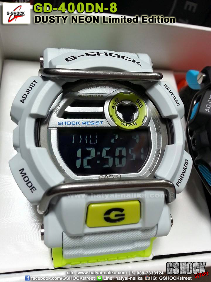 นาฬิกา คาสิโอ Casio G-Shock Limited Dusty Neon Series รุ่น GD-400DN-8