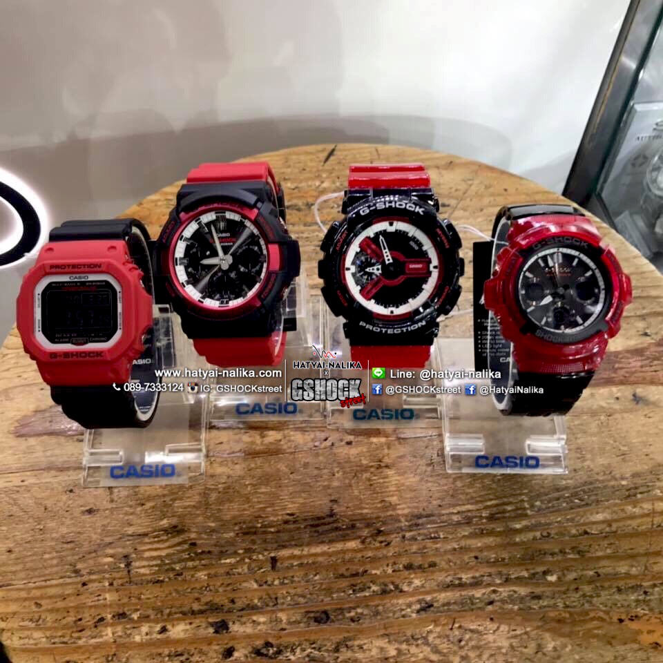 นาฬิกา Casio G-Shock Special color RED & BLACK series รุ่น GW-M5610RB-4 (ไม่วางขายในไทย) ของแท้ รับประกัน1ปี (CMG)