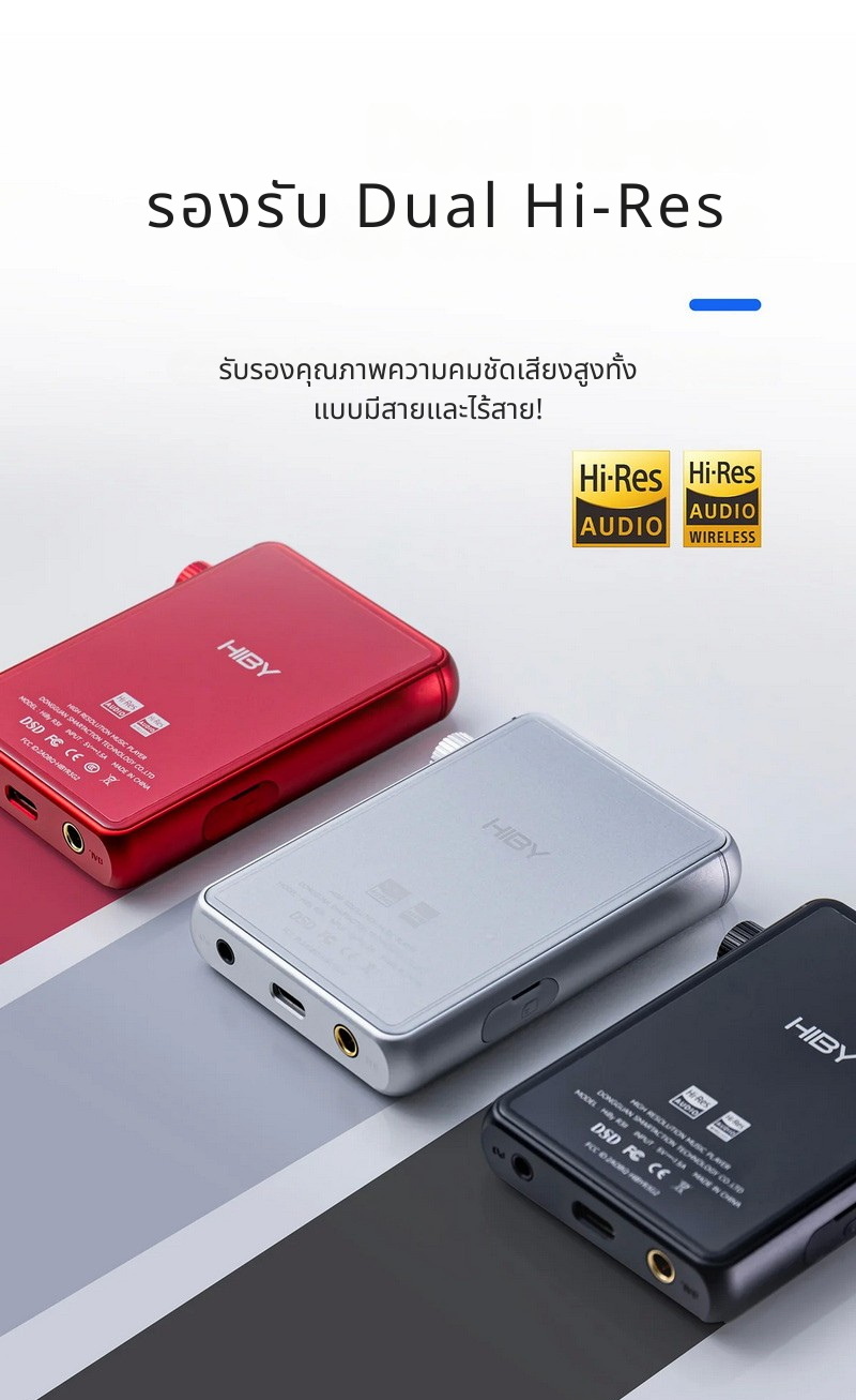 Hiby R3II 2025 DAP เครื่องเล่นเพลง HiFi พกพา รองรับ MQA, Dual Hi-Res ประกันศูนย์ไทย