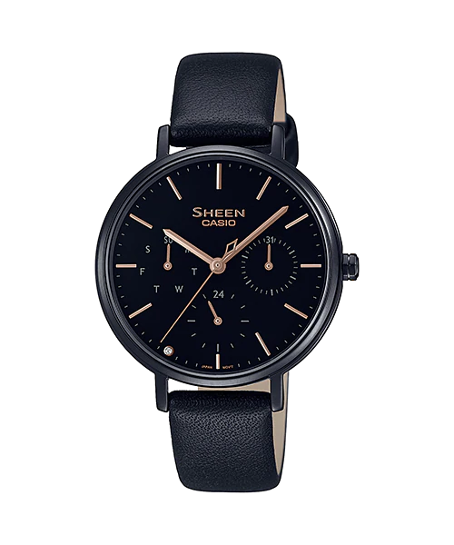 นาฬิกา คาสิโอ Casio SHEEN SAPPHIRE CRYSTAL คริสตัลแซฟไฟร์ SHE-4541 series รุ่น SHE-4541BL-1A ของแท้ รับประกัน1ปี
