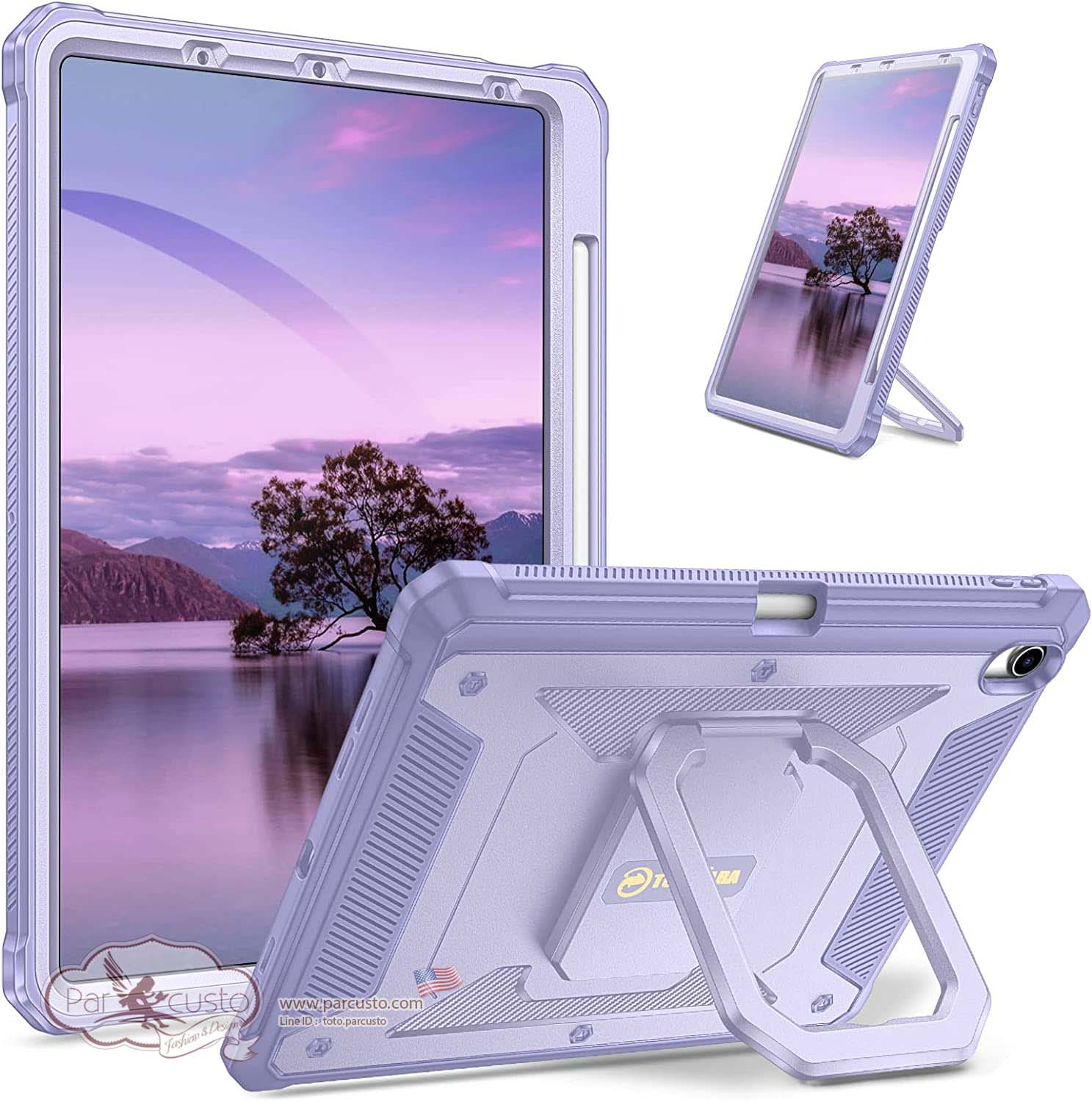 เคสกันกระแทก iPad Air 5th / 4th 10.9 Inch [Tuatara Magic Ring] จาก Fintie [Pre-order USA]