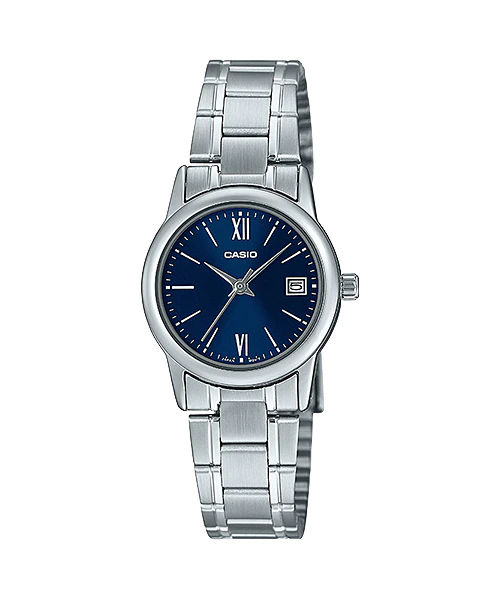 นาฬิกา Casio STANDARD Analog-Ladies' รุ่น LTP-V002D-2B3 ของแท้ รับประกัน 1 ปี