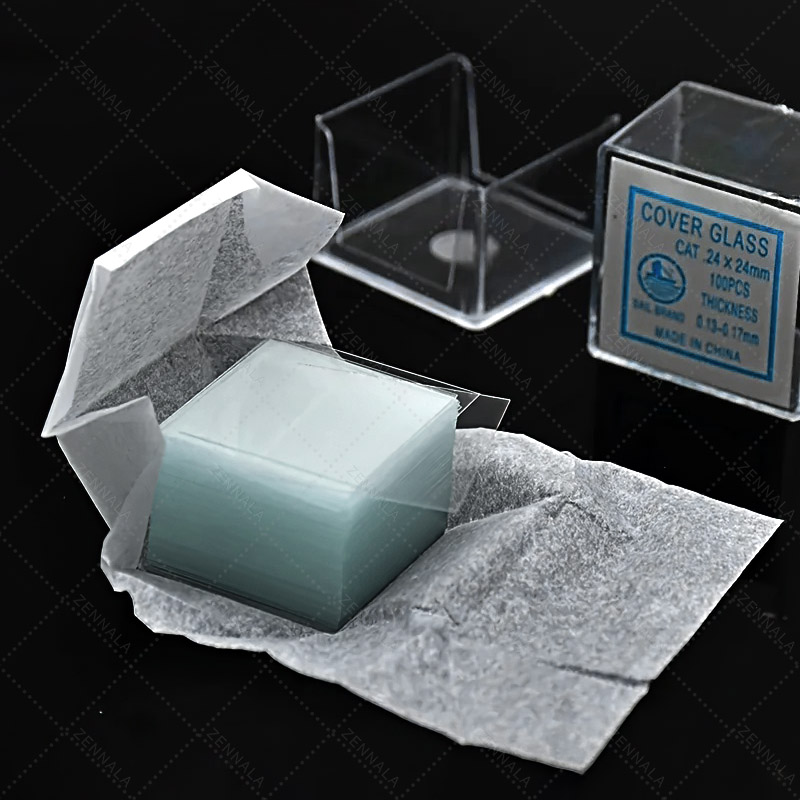 กระจกปิดสไลด์ Microscope 24x24mm square