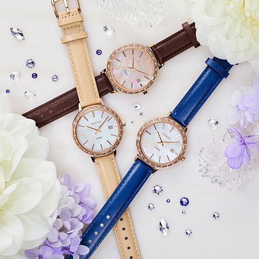 นาฬิกา คาสิโอ Casio SHEEN 3-HAND Analog SHE-4052 series รุ่น SHE-4052PGL-7A ของแท้ รับประกัน1ปี