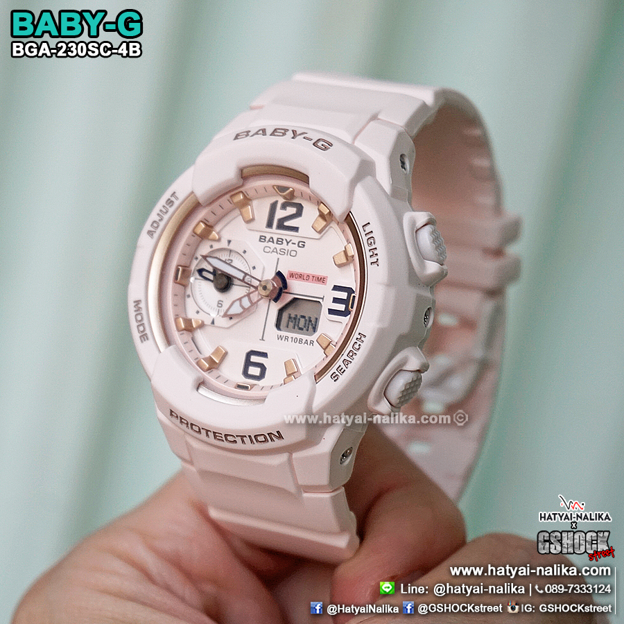 นาฬิกา Casio Baby-G BGA-230SC Sweet Pastel Colors series รุ่น BGA-230SC-4B (สีชมพูพาสเทล) ของแท้ รับประกัน1ปี