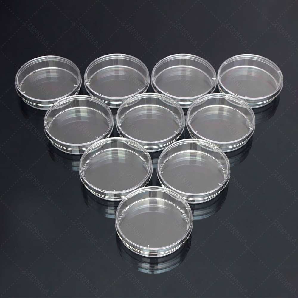 จานเพาะเชื้อ พลาสติก Disposable Plastic Petri Dishes มีให้เลือก 5 ขนาด