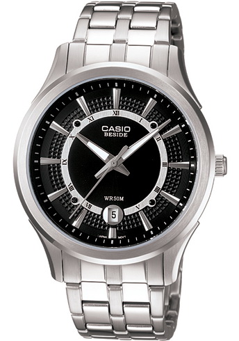 นาฬิกา คาสิโอ Casio BESIDE 3-HAND ANALOG รุ่น BEM-119D-1A ของแท้ รับประกัน 1 ปี