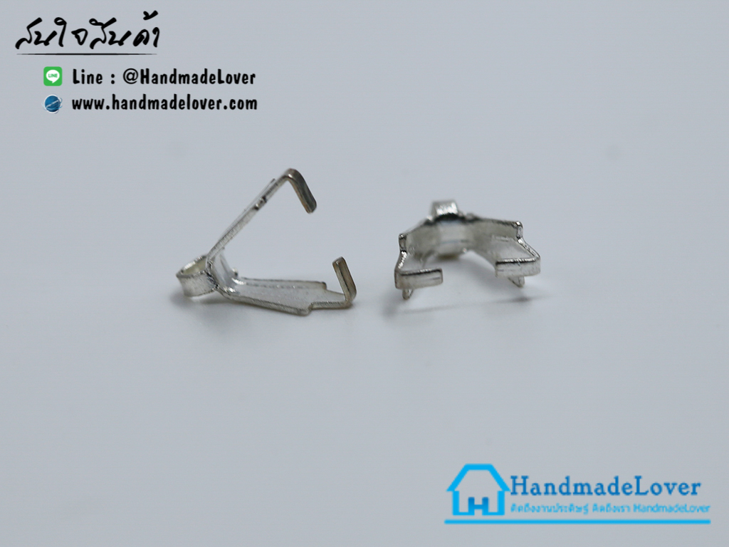 ตัวหนีบจี้ ตัวงับจี้ สีนิเกิล [แพ็ค 30 ชิ้น]