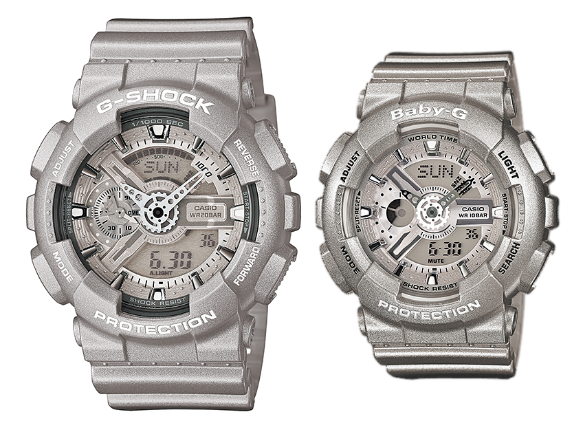 นาฬิกา คาสิโอ Casio G-Shock SETคู่รัก รุ่น GA-110BC-8&BA-110-8 Pair set