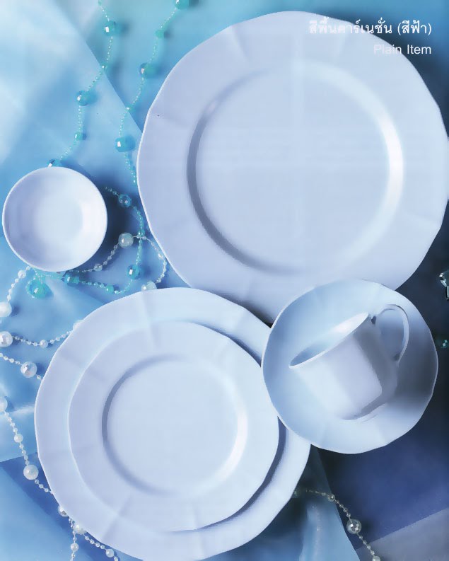 Superware จานชาม สีพื้น สกรีนข้อความคลิ๊กที่รูป