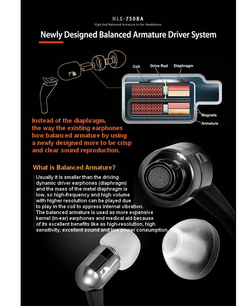 ขาย หูฟัง NAKAMICHI NLE750