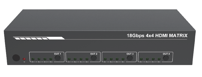 VACOTEK H-MX44PRO 4x4 HDMI2.0 Matrix Switcher Support 4K