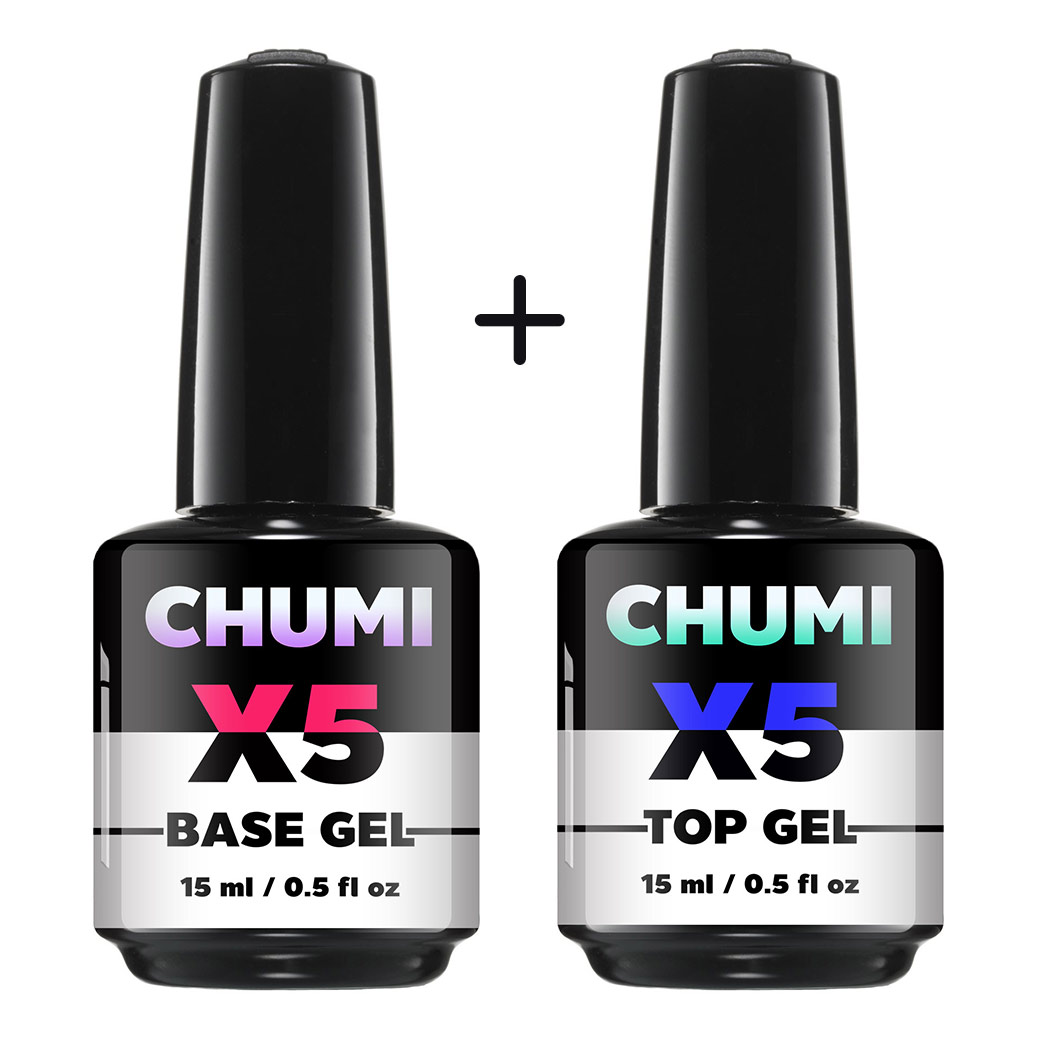 BASE+TOP ชุดคู่ เบส+ท๊อป CHUMI ช่วงโปรอยากให้ลองใช้ แพ็คคู่ ((ขวดใหญ่ 2 ขวด)) / อุปกรณ์ทำเล็บ