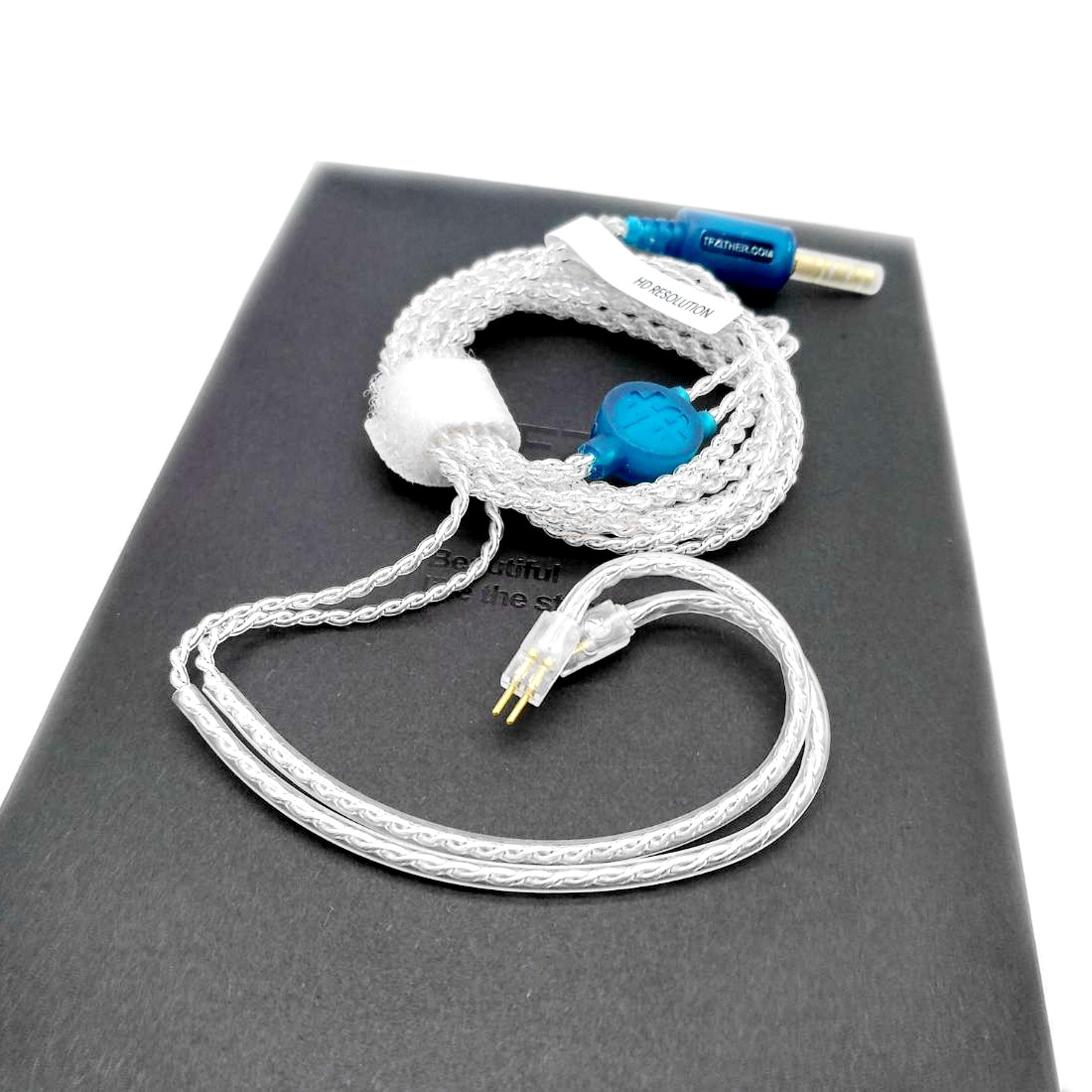 ขาย TFZ สายเปลี่ยนหูฟังชุบเงินถัก เพิ่มคุณภาพเสียง สำหรับหูฟัง TFZ