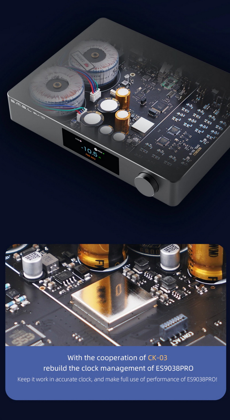 ขาย SMSL SU-10 DAC ตั้งโต๊ะประสิทธิภาพสูง รองรับ MQA, LDAC, Dual Hi-Res ประกันศูนย์ไทย