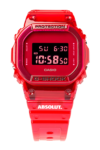 นาฬิกา Casio G-SHOCK x ABSOLUT China Limited Collaboration model รุ่น DW-5600SB-4PRABS (วางขายเฉพาะในจีนเท่านั้น) ของแท้ รับประกัน1ปี