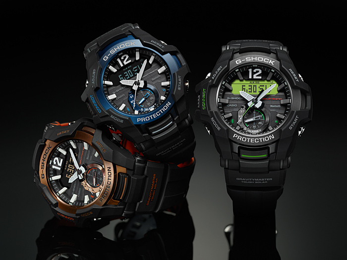 นาฬิกา Casio G-Shock นักบิน GRAVITYMASTER BLUETOOTH รุ่น GR-B100-1A4 ของแท้ รับประกัน1ปี