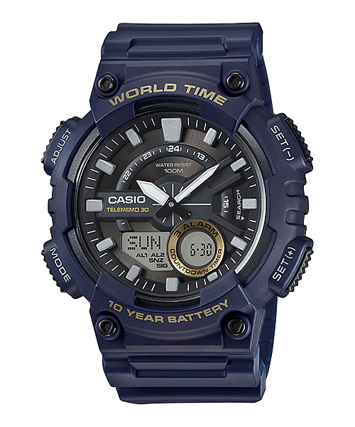 นาฬิกา Casio 10 YEAR BATTERY รุ่น AEQ-110W-2AV ของแท้ รับประกัน 1 ปี