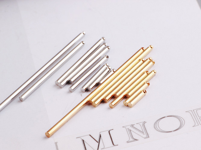 จี้โลหะ สไตล์มินิมอล ( minimal style ) แท่งทรงกลม สีนิเกิล