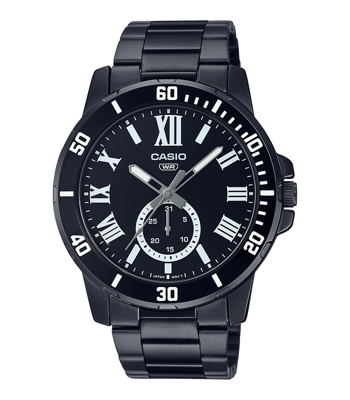 นาฬิกา คาสิโอ Casio STANDARD Analog'men รุ่น MTP-VD200B-1B ของแท้ รับประกัน1ปี