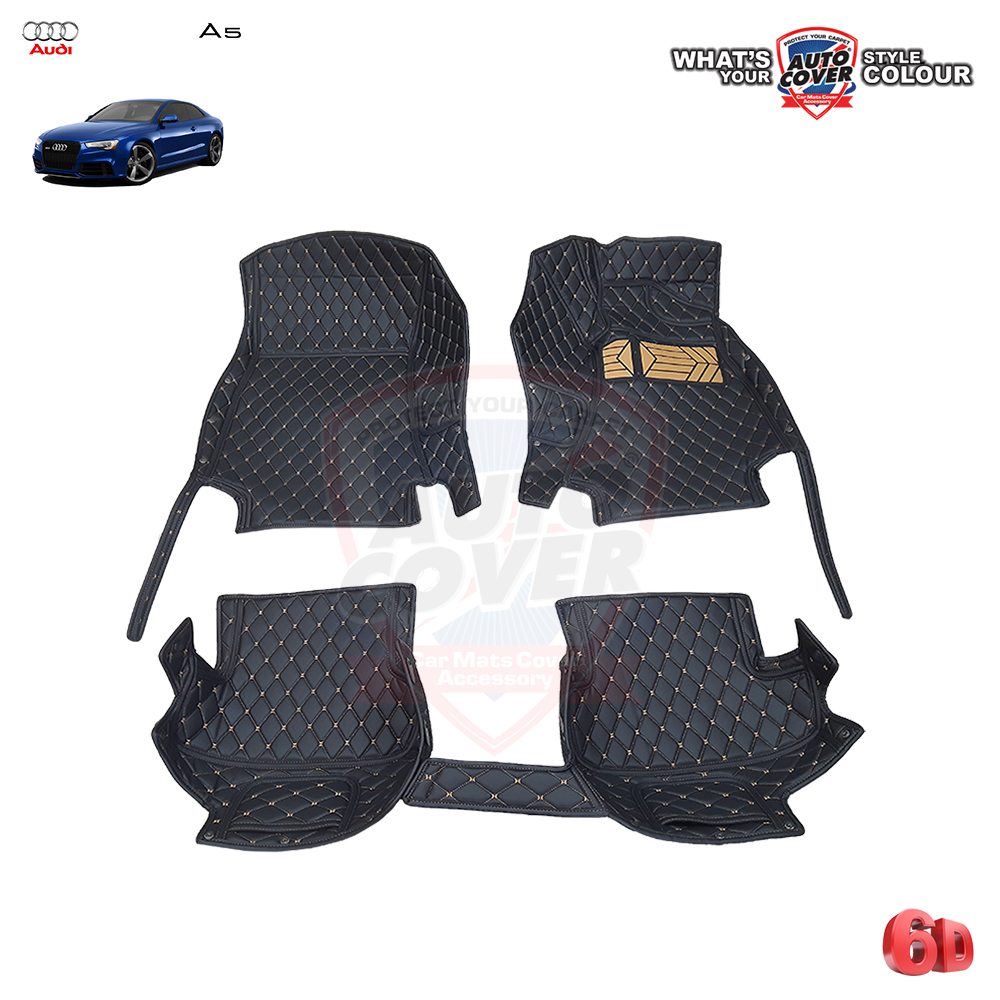พรมรถยนต์ 6D รถ AUDI A5 COUPE ปี 2010-2016 ชุดภายในห้องโดยสาร จำนวน 3 ชิ้น