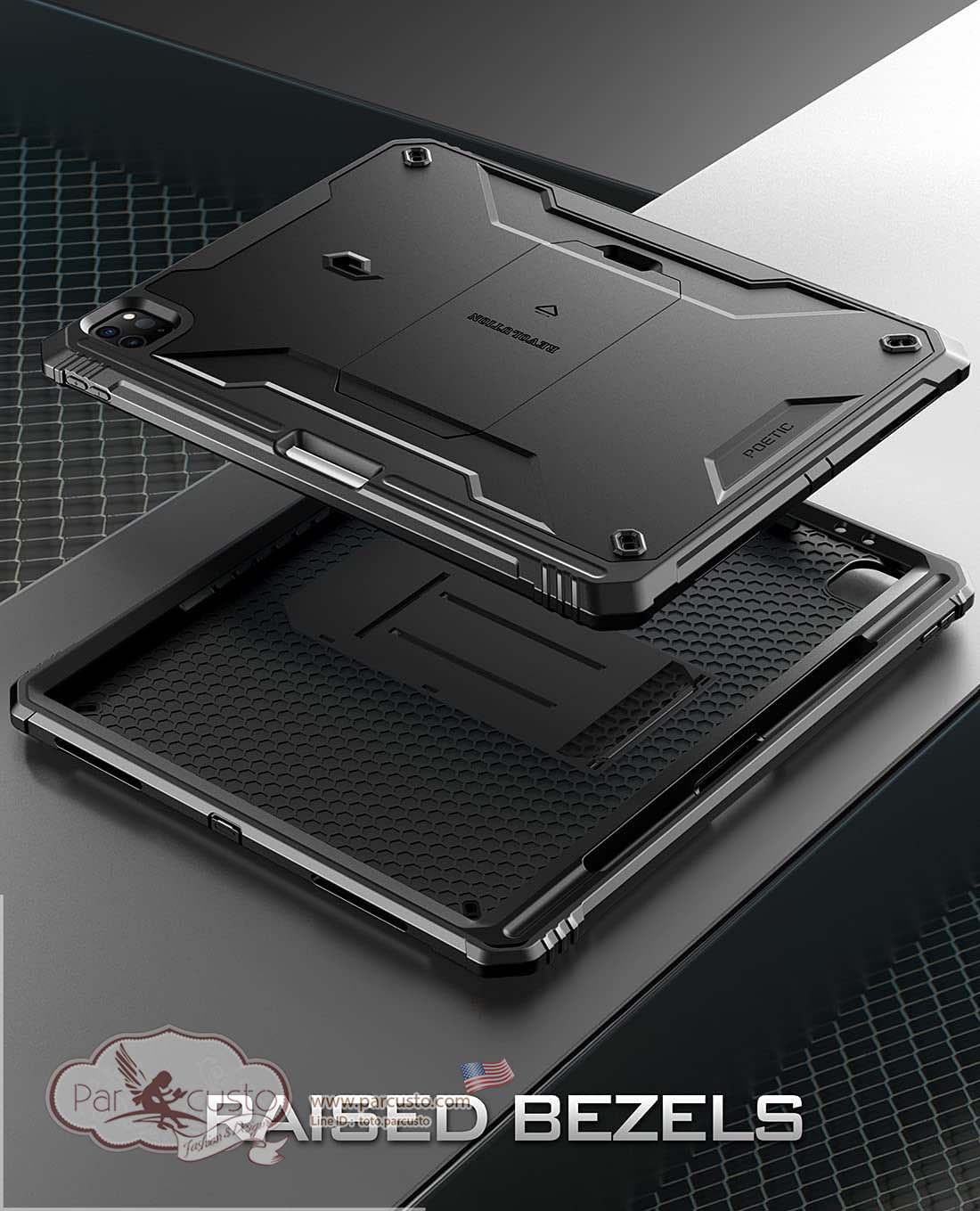 เคสกันกระแทก Apple iPad Pro 12.9 inch (2021/2020/2018 5th/4th/3rd) [Revolution]จาก Poetic [Pre-order USA]