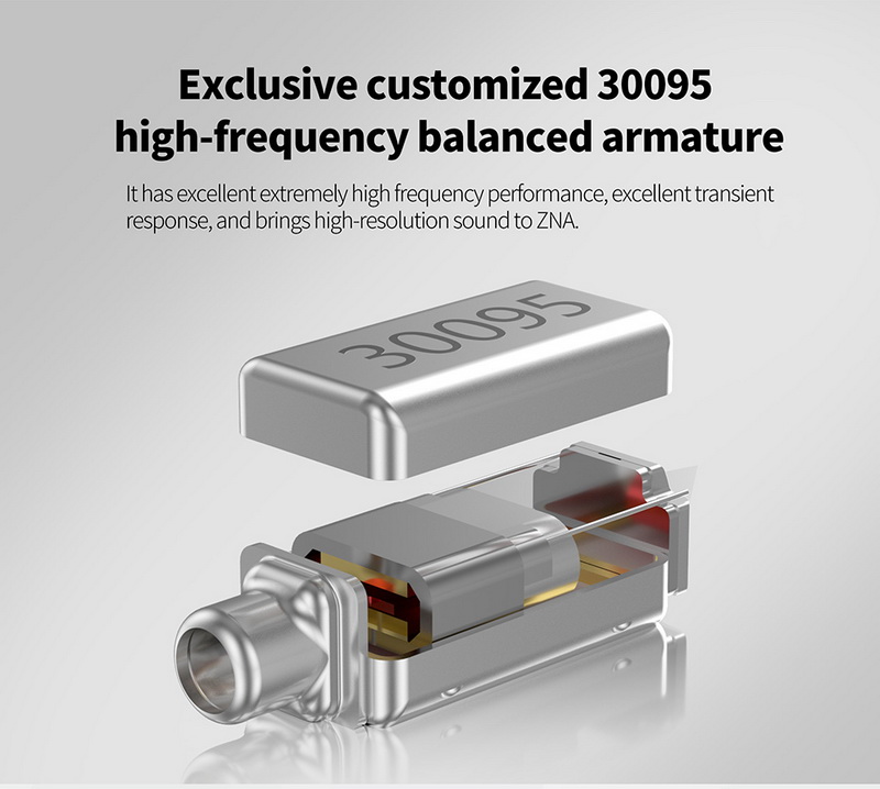 KZ ZNA หูฟัง Hybrid 2 ไดรเวอร์ 1BA+1DD ประกันศูนย์ไทย