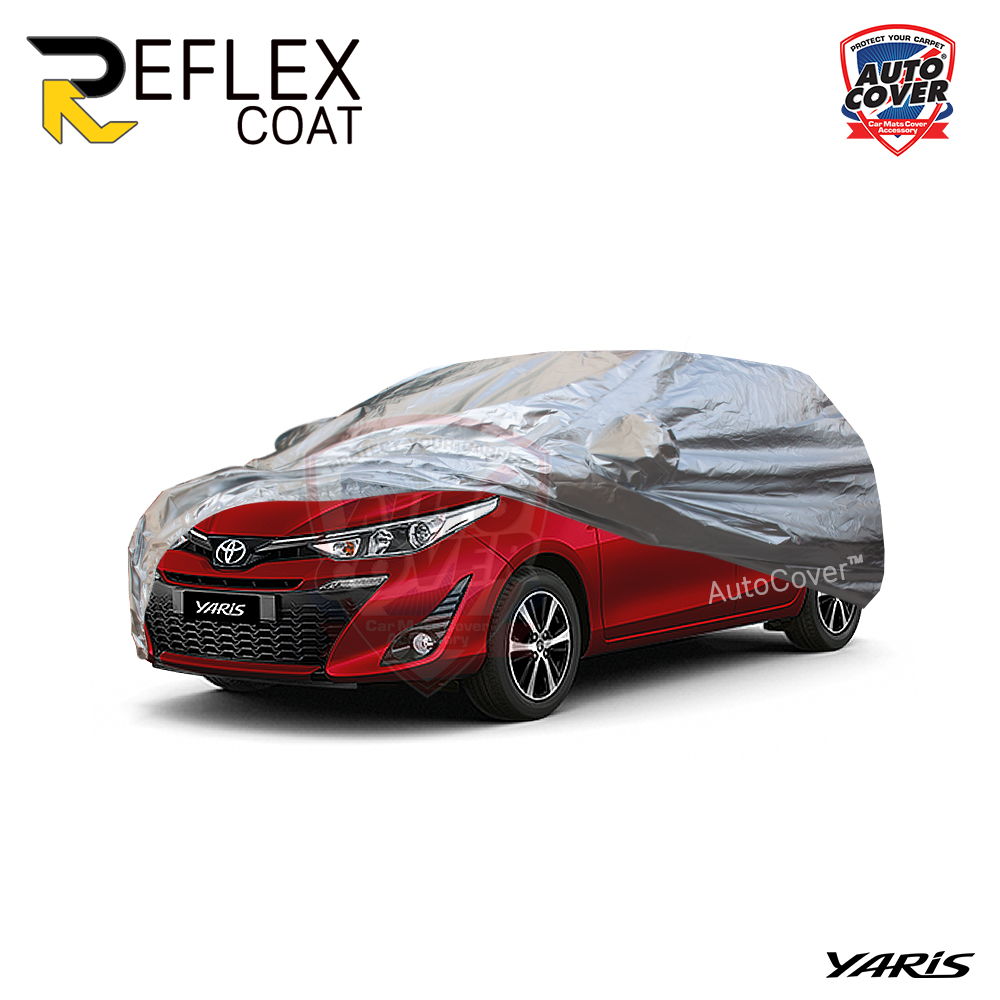 ผ้าคลุมรถเข้ารูป 100% รถ TOYOTA YARIS 5 DOOR HATCHBACK ปี 2018-2020 รุ่น REFLEX COAT