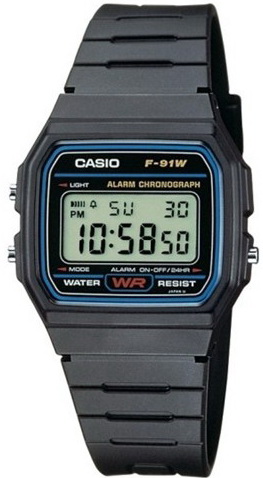 นาฬิกา คาสิโอ Casio STANDARD DIGITAL รุ่น F-91W-1