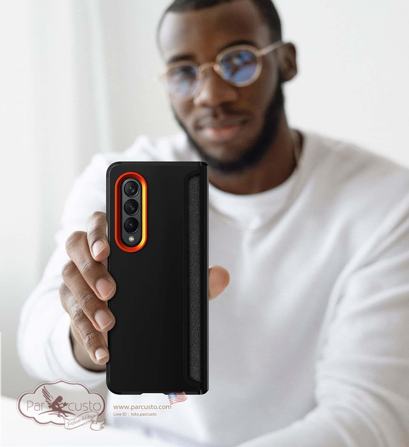 เคส Samsung Galaxy Z Fold 3 [Magnetic Soft Case] จาก X-FOUR [Pre-order USA]