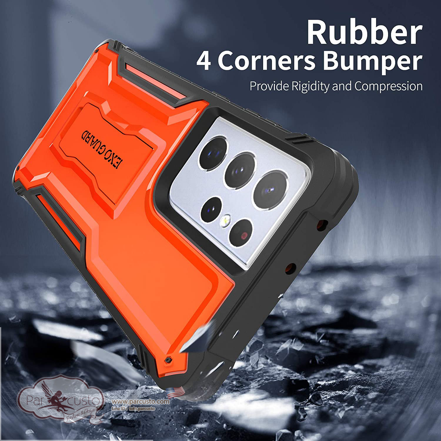 เคสกันกระแทก Samsung Galaxy S21 Ultra 5G จาก ExoGuard [Pre-order USA]