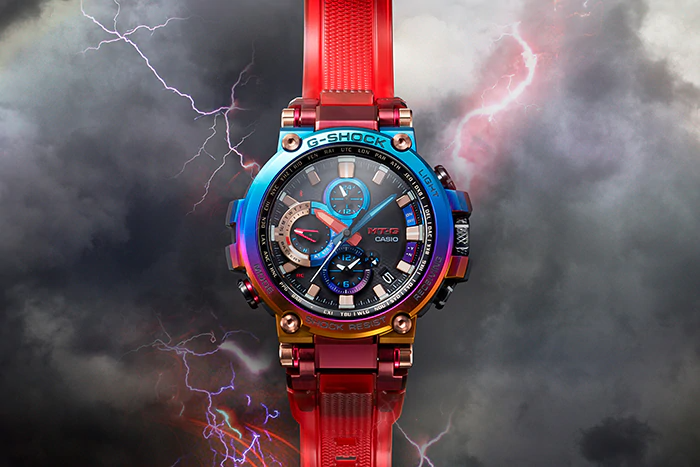 นาฬิกา Casio G-SHOCK MT-G Premium Limited MTG-B1000VL Volcanic Lightning series รุ่น MTG-B1000VL-4A "Made in Japan" ของแท้ รับประกัน1ปี