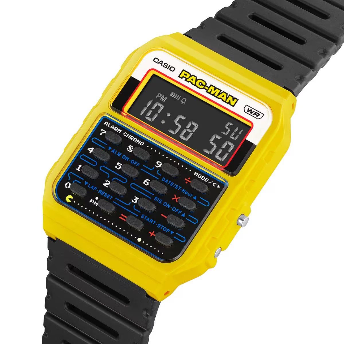 นาฬิกา คาสิโอ CASIO x PAC-MAN Limited Collaboration models รุ่น CA-53WPC-1B ของแท้ รับประกัน1ปี