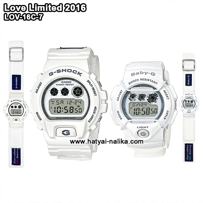 นาฬิกา คาสิโอ Casio G-Shock x Baby-G SETคู่รัก Limited G Presents LOVER's Collection 2016 ฉลองครบรอบ20ปี คู่Love รุ่น LOV-16C-7 (นำเข้าจาก Japan) ของแท้ รับประกัน 1 ปี