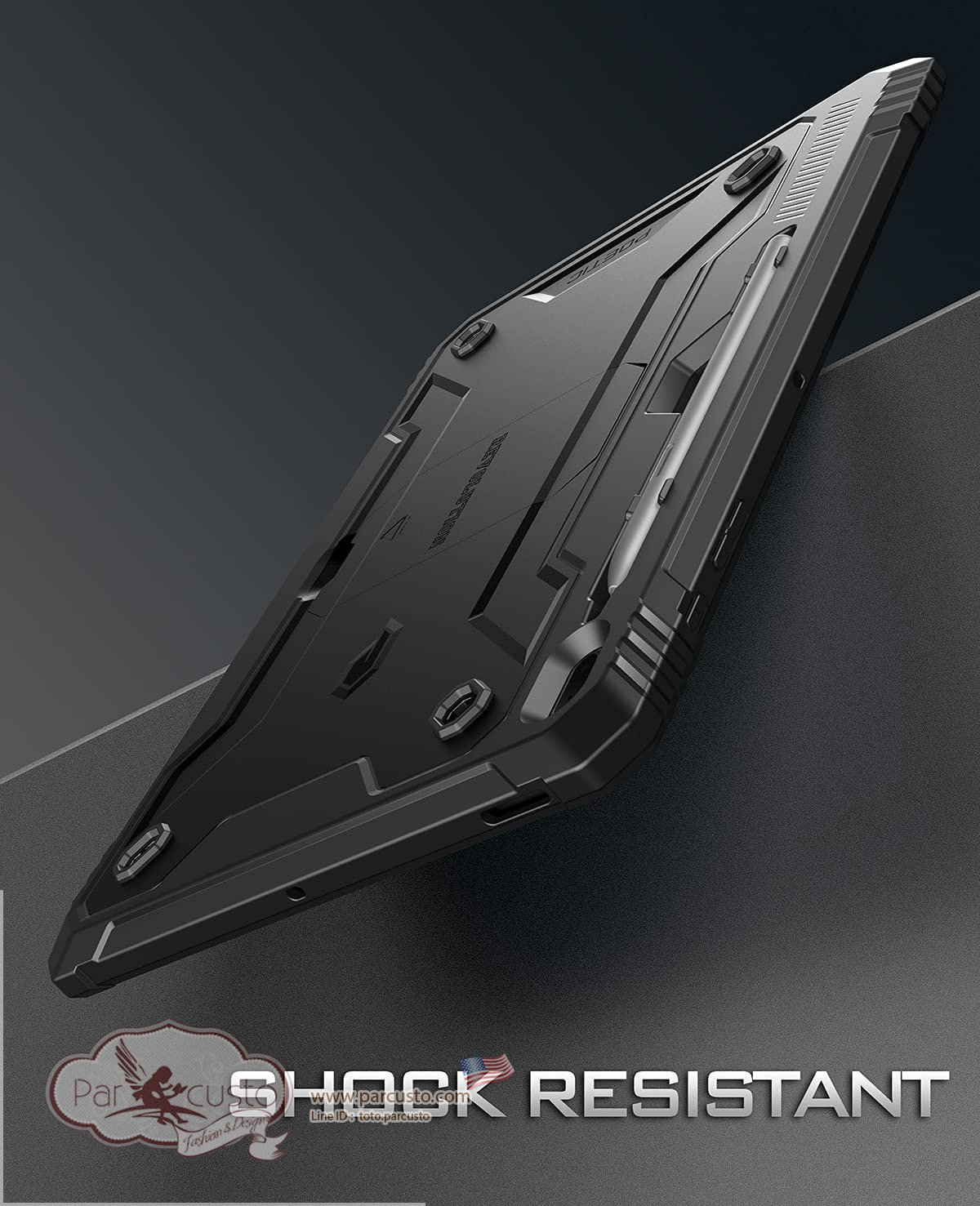 เคสกันกระแทก Samsung Galaxy Tab S7 FE 12.4 inch 2021 [Revolution Series] จาก Poetic [Pre-order USA]