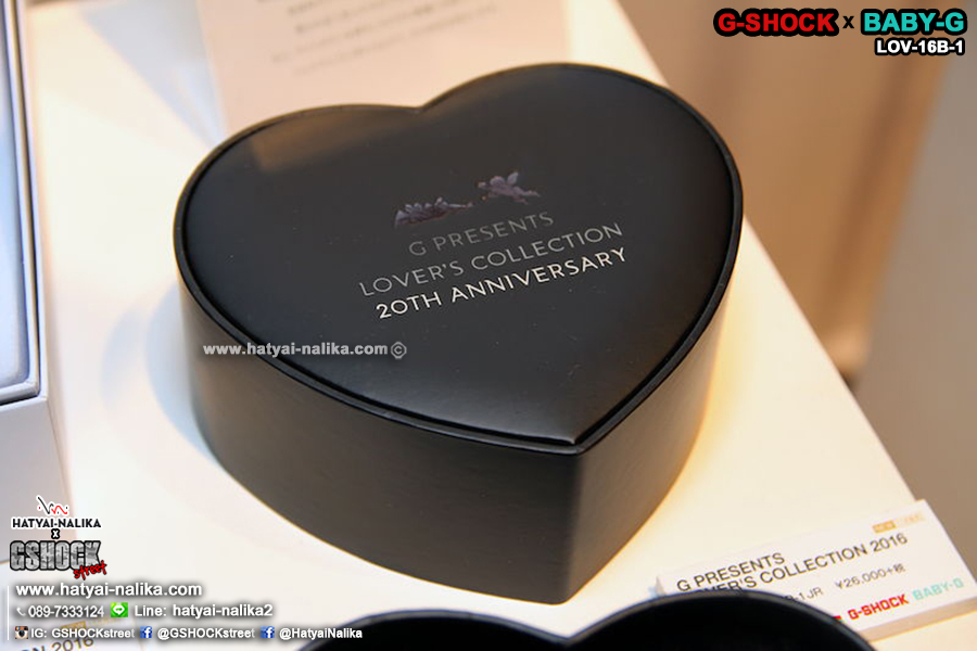 นาฬิกา คาสิโอ Casio G-Shock x Baby-G SETคู่รัก Limited G Presents LOVER's Collection 2016 ฉลองครบรอบ20ปี คู่Love รุ่น LOV-16B-1JR (นำเข้าจาก Japan ไม่มีวางขายในไทย) ของแท้ รับประกัน 1 ปี