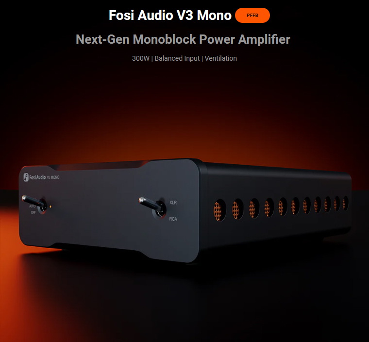 Fosi Audio V3 Mono Amplifier ตั้งโต๊ะ Class D ชิป TI TPA3255 ทรงพลัง เปลี่ยน OpAmp ได้ ประกันศูนย์ไทย