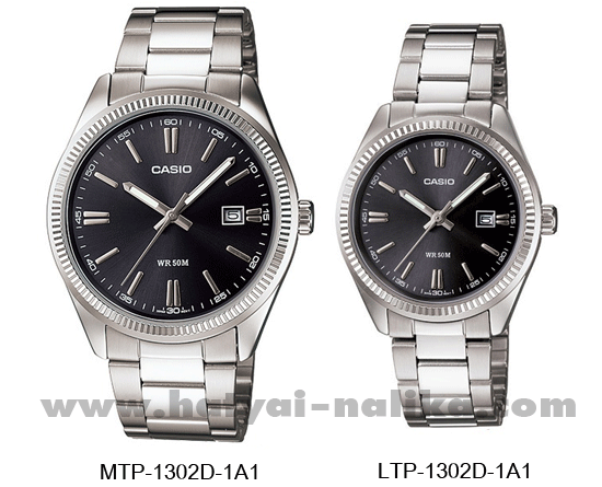 นาฬิกา คาสิโอ Casio SETคู่รัก รุ่น MTP-1302D-1A1+LTP-1302D-1A1 ของแท้ รับประกัน 1 ปี