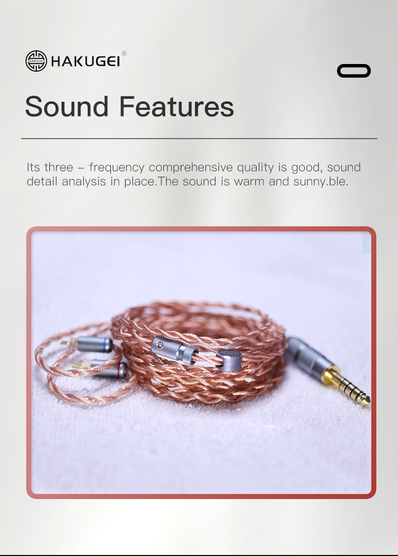 ขาย Hakugei Thor สายอัพเกรดหูฟัง 6N OCC Litz สำหรับหูฟัง